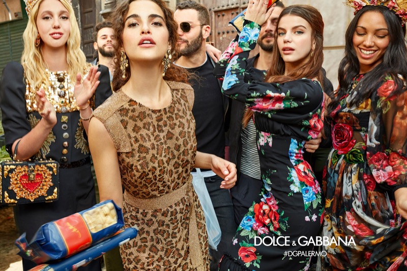 Olympia of Greece, Chiara Scelsi, Sonia Ben Ammar and Corinne Foxx appear in Dolce & Gabbana's fall-winter 2017 campaign