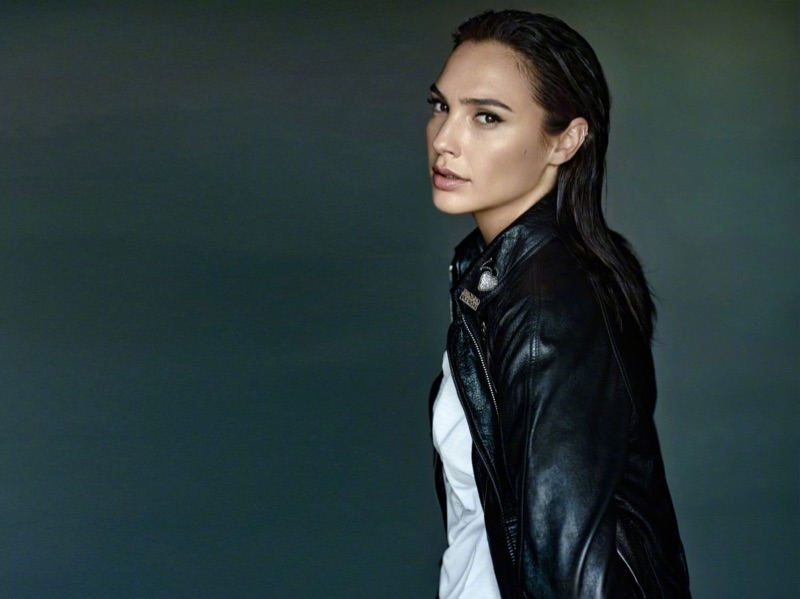 Gal Gadot serves cool vibes in a leather jacket