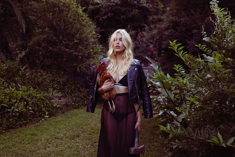 Silk Organza Skirt George Wu, Bralette Love Stories Intimates from Unplugged Byron Bay; Jacket and Briefs stylist’s own