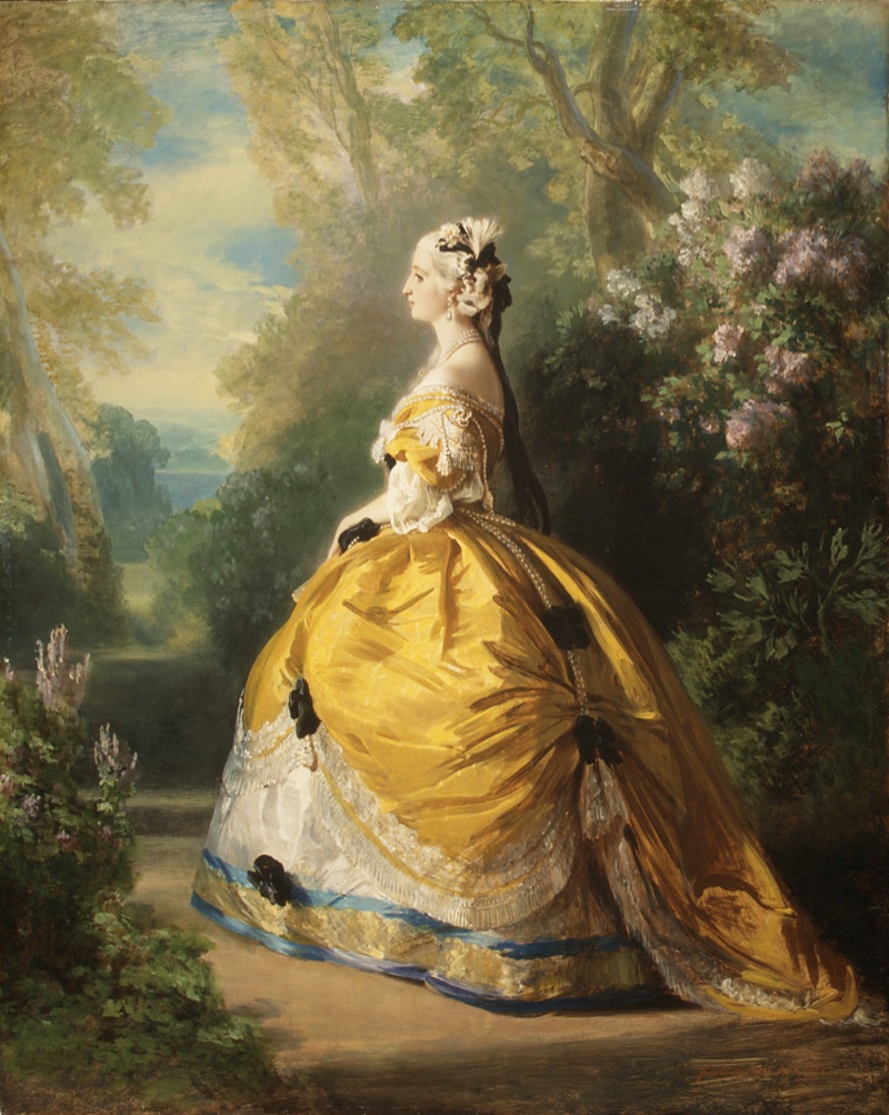 Empress Eugénie wearing a Charles Frederick Worth design (1853)