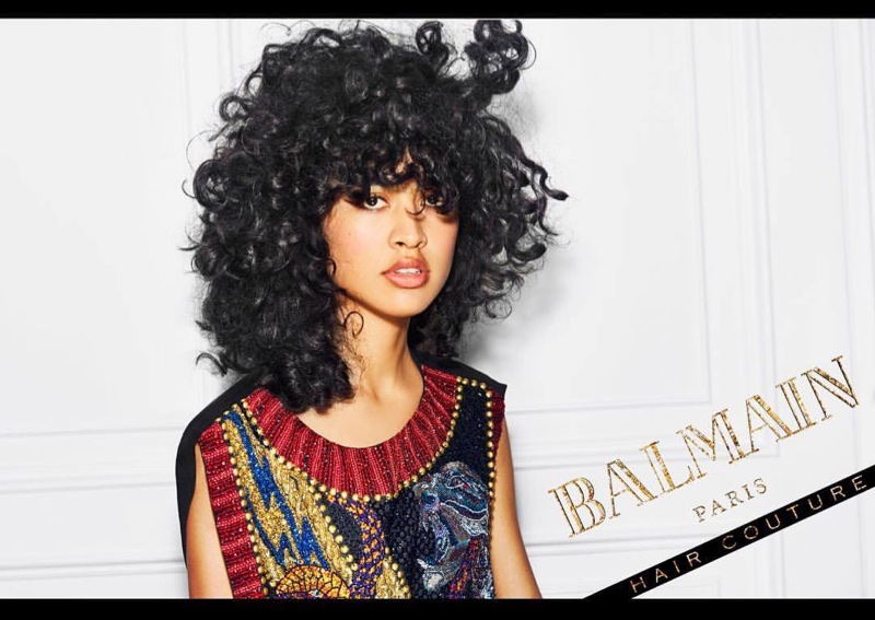 Luz Pavon stars in Balmain Hair Couture Icons campaign