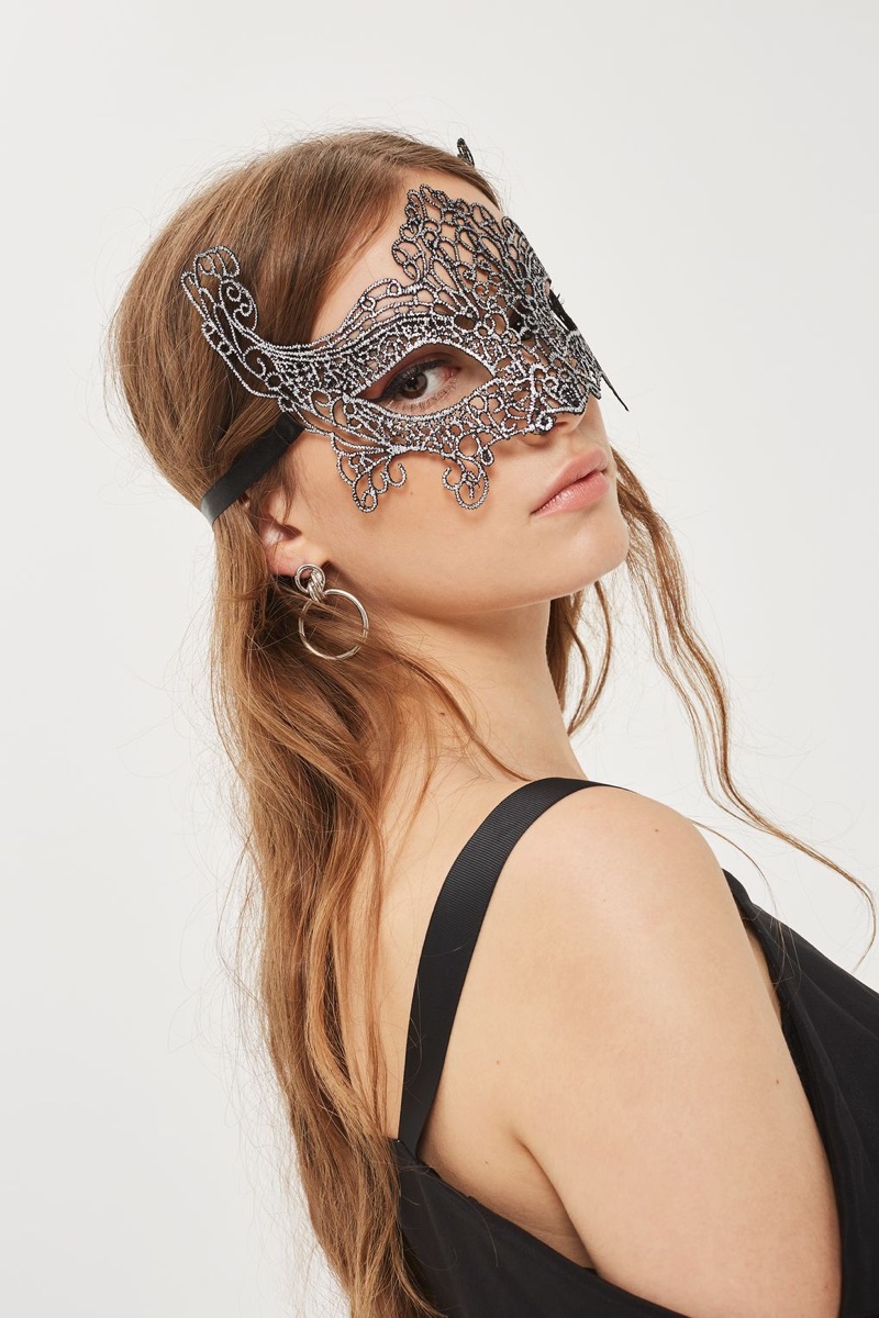 Topshop Filigree Silver Mask $14