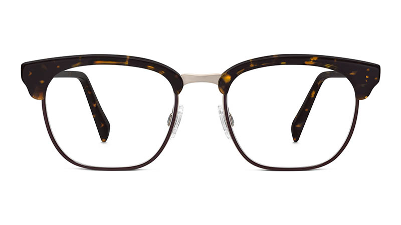 Warby Parker Lowell Glasses in Burnt Amber Tortoise with Auburn $195