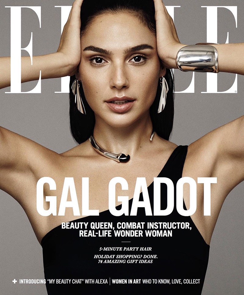 Gal Gadot on ELLE US December 2017 Cover