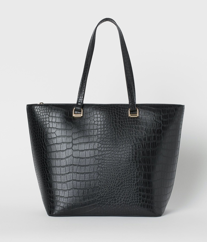 H&M Crocodile-Patterned Shopper Bag $34.99