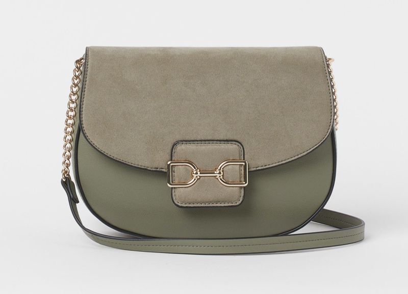 H&M Shoulder Bag in Light Khaki Green $19.99