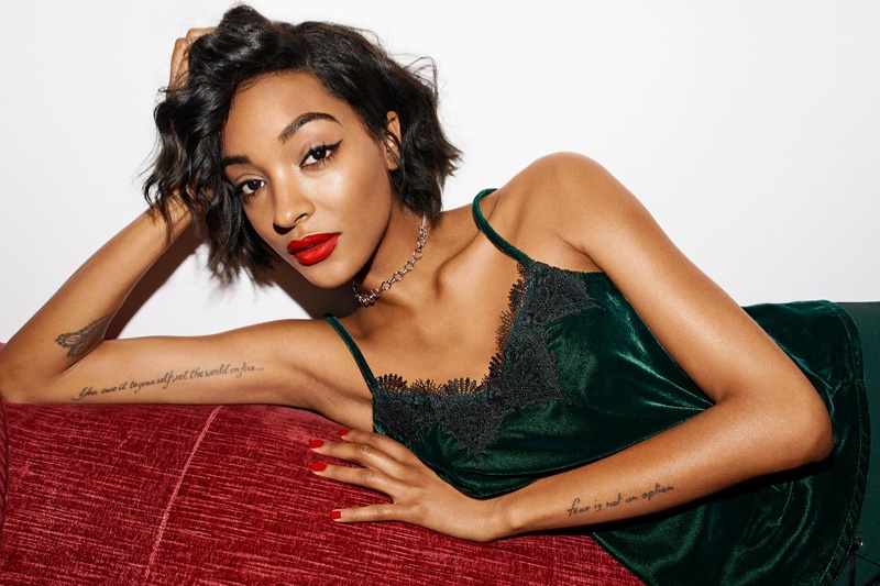 Jourdan Dunn appears in Reserved Christmas 2017 campaign