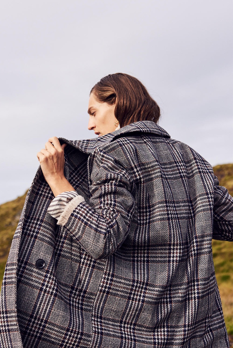 Madewell Plaid Goodwin Oversized Topcoat