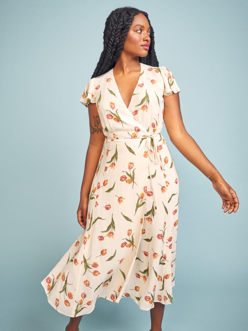 Reformation Brewer Dress in Bianca $152.60 (previously $218)