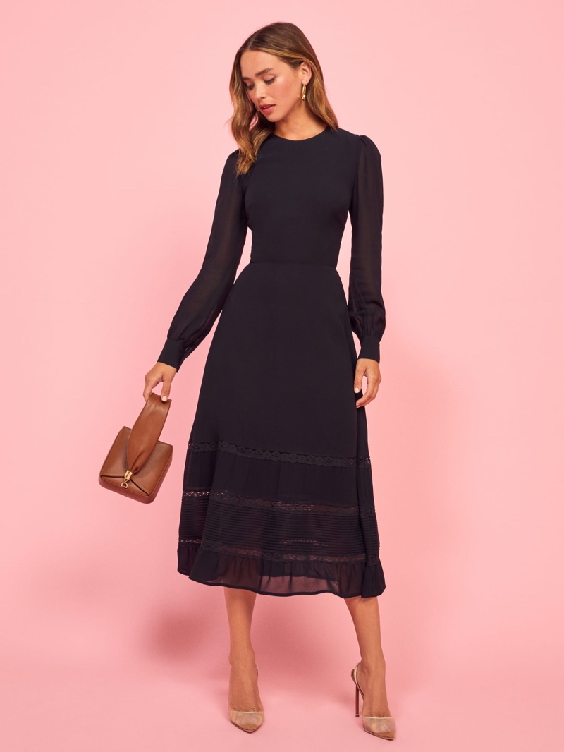 Reformation Valerie Dress in Black $194.60 (previously $278)