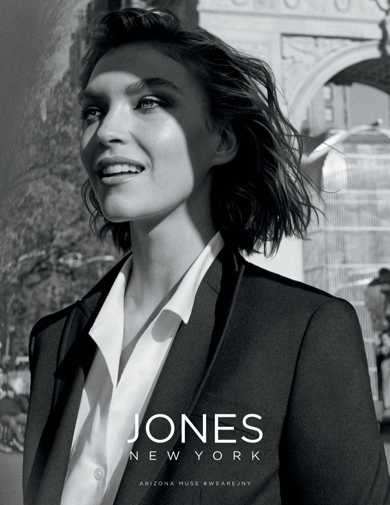 Arizona Muse suits up in Jones New York's spring-summer 2018 campaign