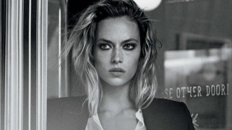 Hannah Ferguson suits up in Jones New York's spring-summer 2018 campaign