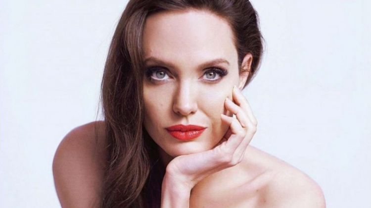 Angelina Jolie stuns in Guerlain beauty shoot. Photo: Mathieu Cesar