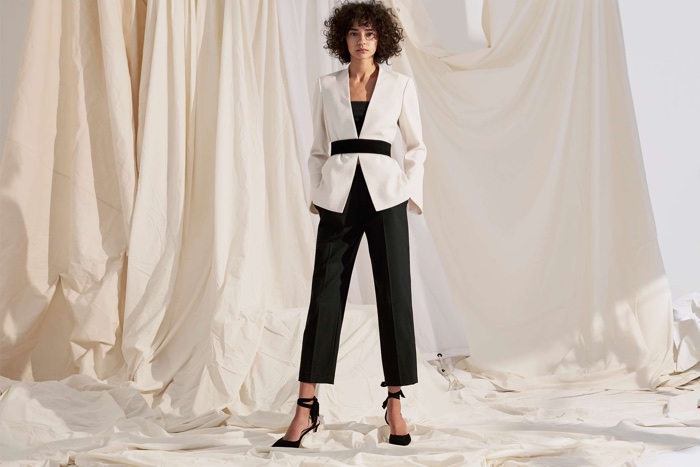 Club Monaco Pru Jacket, Borrem Pant and Shobana Pump