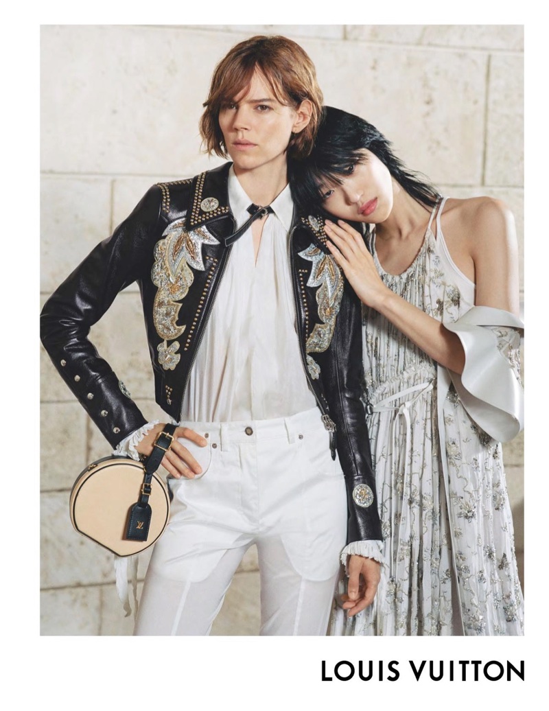 Freja Beha Erichsen and Sora Choi appear in Louis Vuitton's spring-summer 2018 campaign