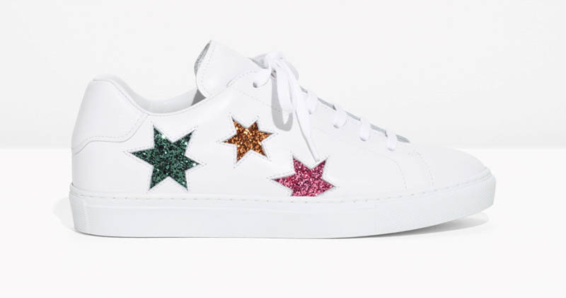 & Other Stories Star Lace-Up Sneakers $63 (previously $125)