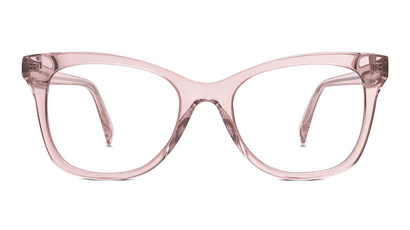 Warby Parker Hallie Glasses in Rose Crystal $95