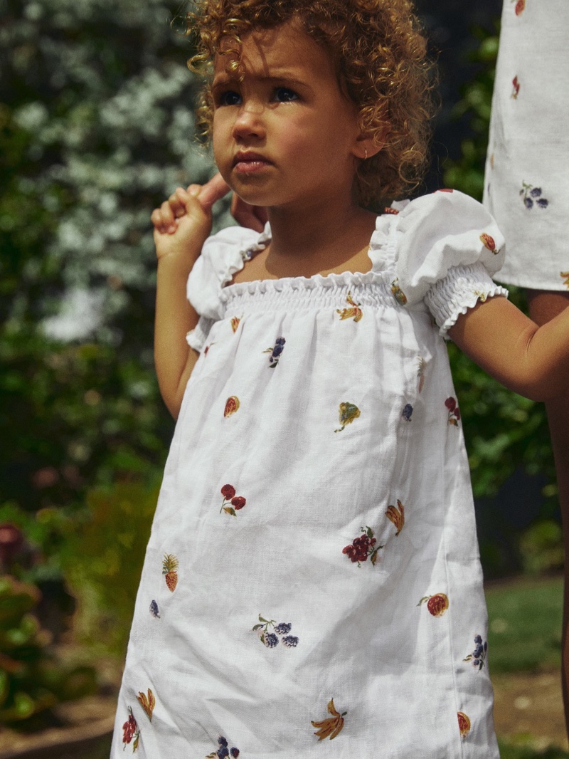 Reformation Kids Carsen Dress in Fruit Loops $58