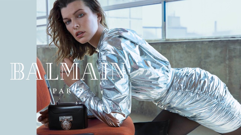 Milla Jovovich stars in Balmain fall-winter 2018 campaign