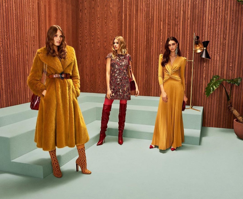 1970's style takes the spotlight in Elisabetta Franchi fall-winter 2018 campaign