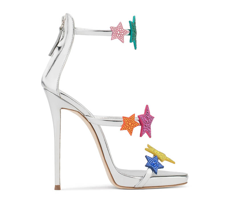 Giuseppe Zanotti Harmony Star Sandal in Multicolored $805