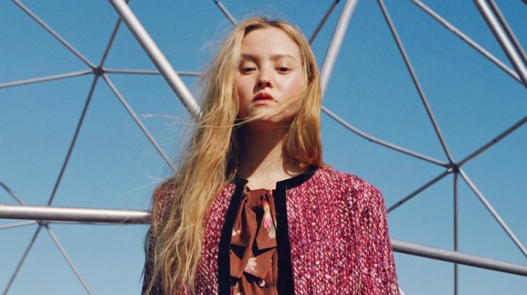 Devon Aoki wears Gucci in Nordstrom fall 2018 campaign