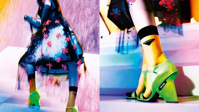 Prada focuses on neon for 365 Ultravision fall 2018 campaign