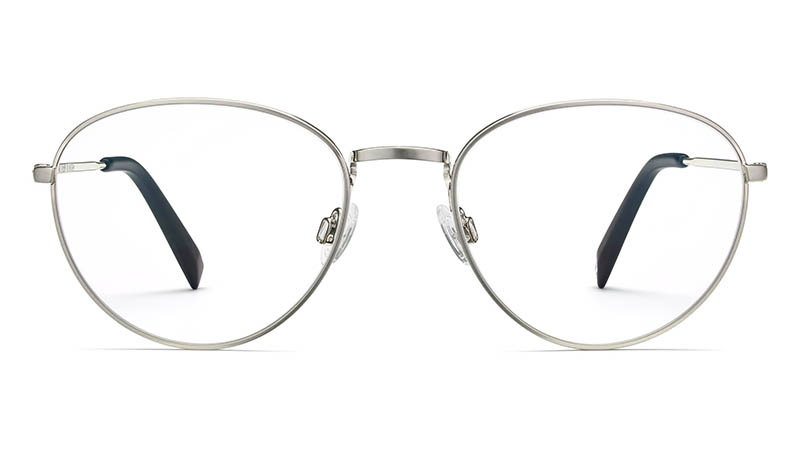 Warby Parker Hawkins Glasses in Antique Silver $145