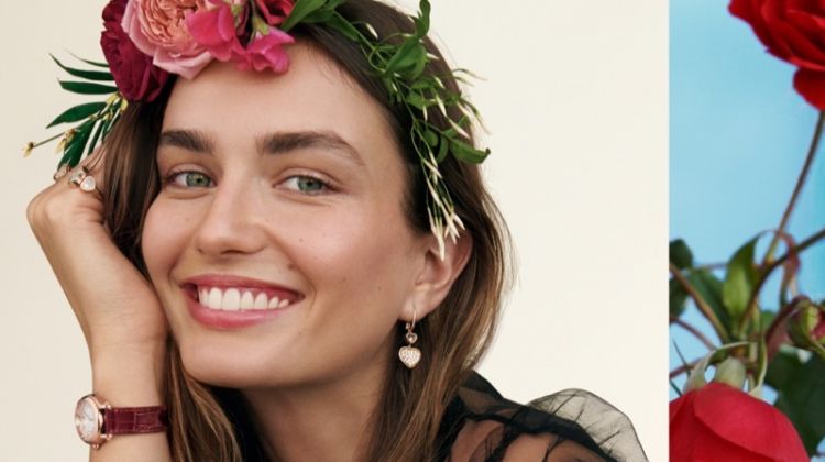 Andreea Diaconu stars in Chopard Happy fragrance campaign