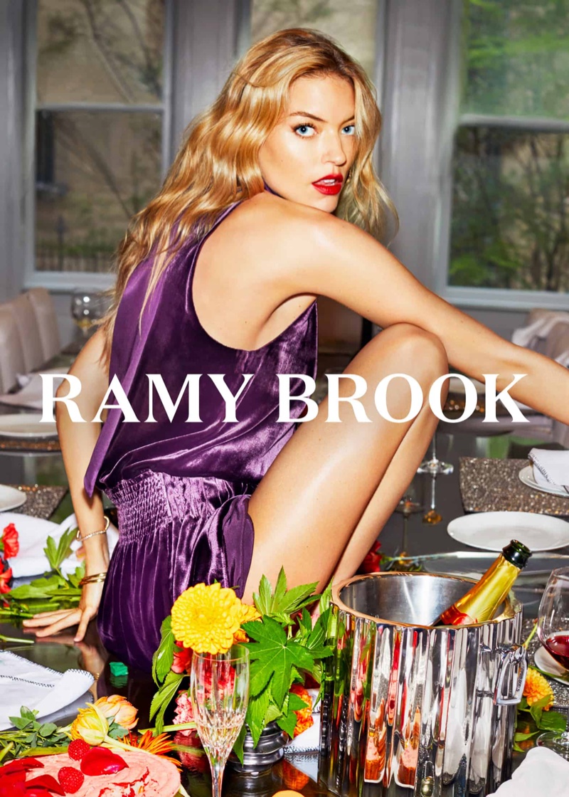 Model Martha Hunt fronts Ramy Brook fall-winter 2018 campaign