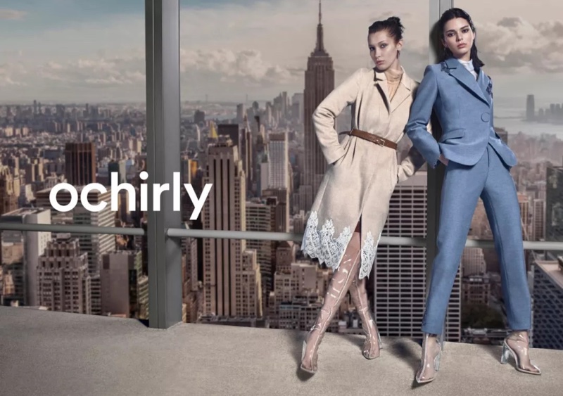 Models Kendall Jenner and Bella Hadid front Ochirly winter 2018 campaign