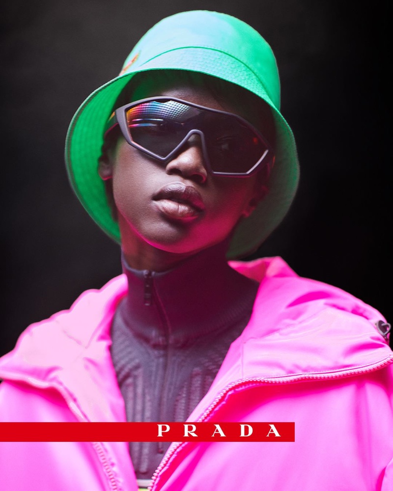 Anok Yai stars in Prada Linea Rossa campaign