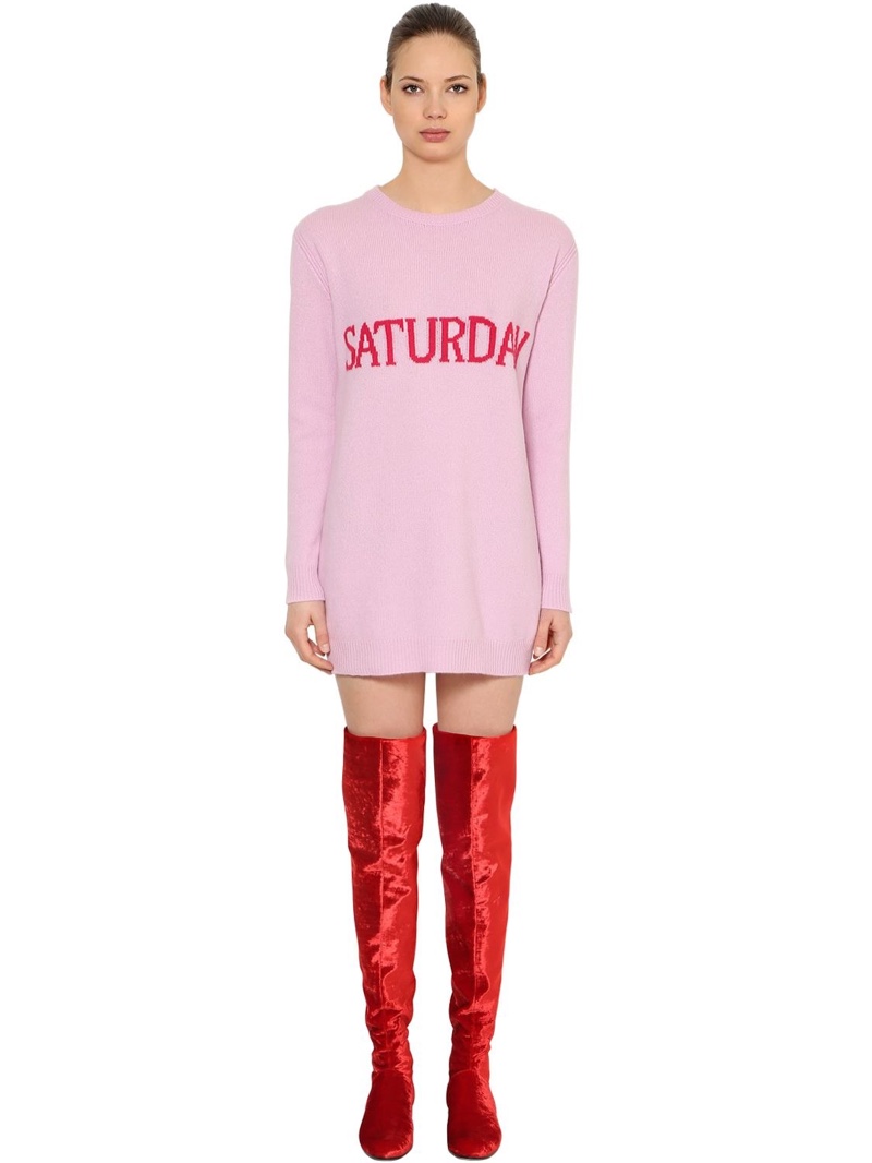 Alberta Ferretti Saturday Wool Cashmere Sweater Dress $525 (previously $750)