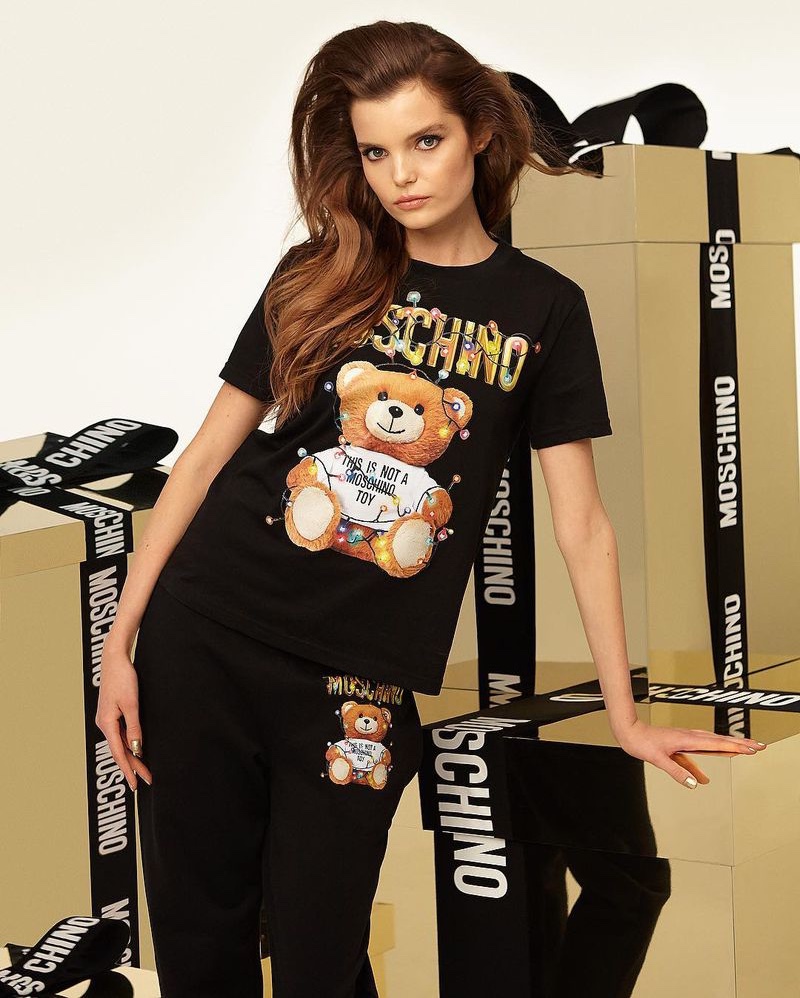 A photo from the Moschino Teddy Holiday 2018 campaign