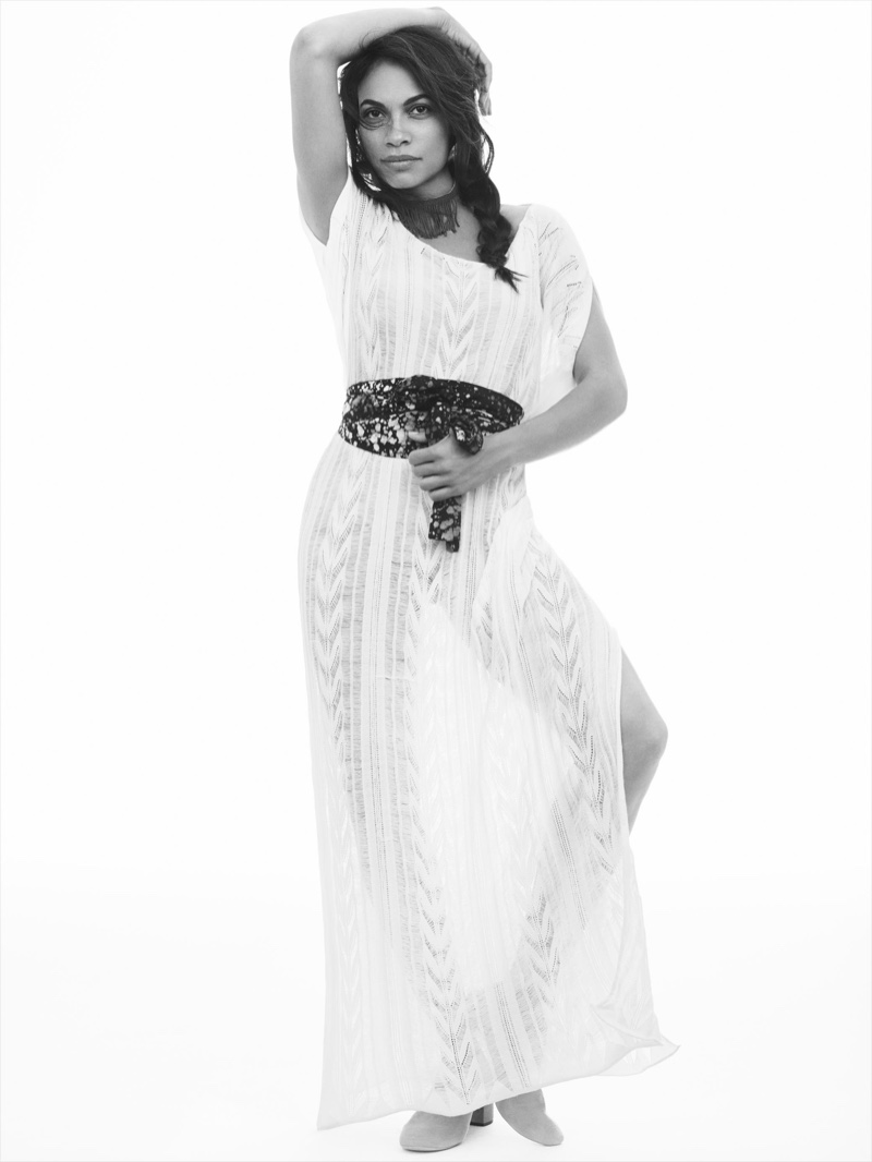 Rosario Dawson models C3 CFDA x Lexus design by Studio 189