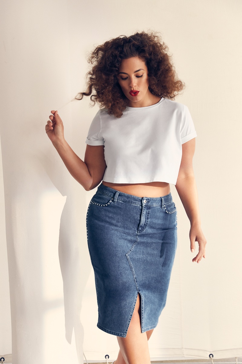 Ashley Graham stars in Marina Rinaldi Denim spring-summer 2019 campaign