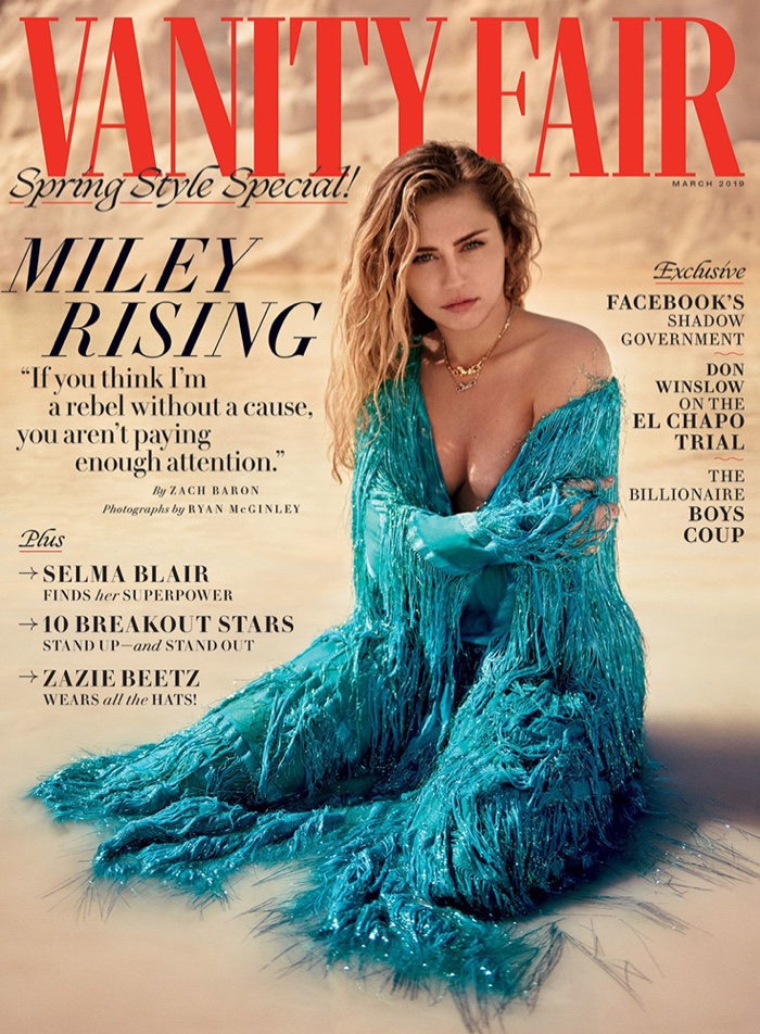 Miley Cyrus on Vanity Fair March 2019 Cover