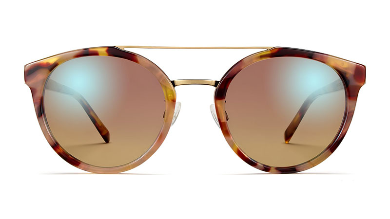 Warby Parker Laney Sunglasses in Adobe Tortoise with Polished Gold $145