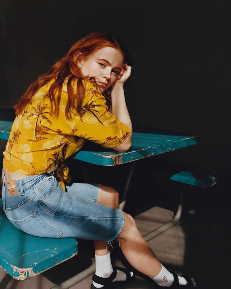 Sadie Sink keeps it casual in Pull & Bear collaboration designs