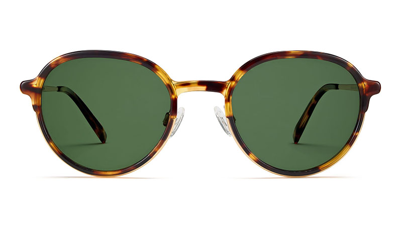 Warby Parker Whitaker Sunglasses in Root Beer with Gold $145