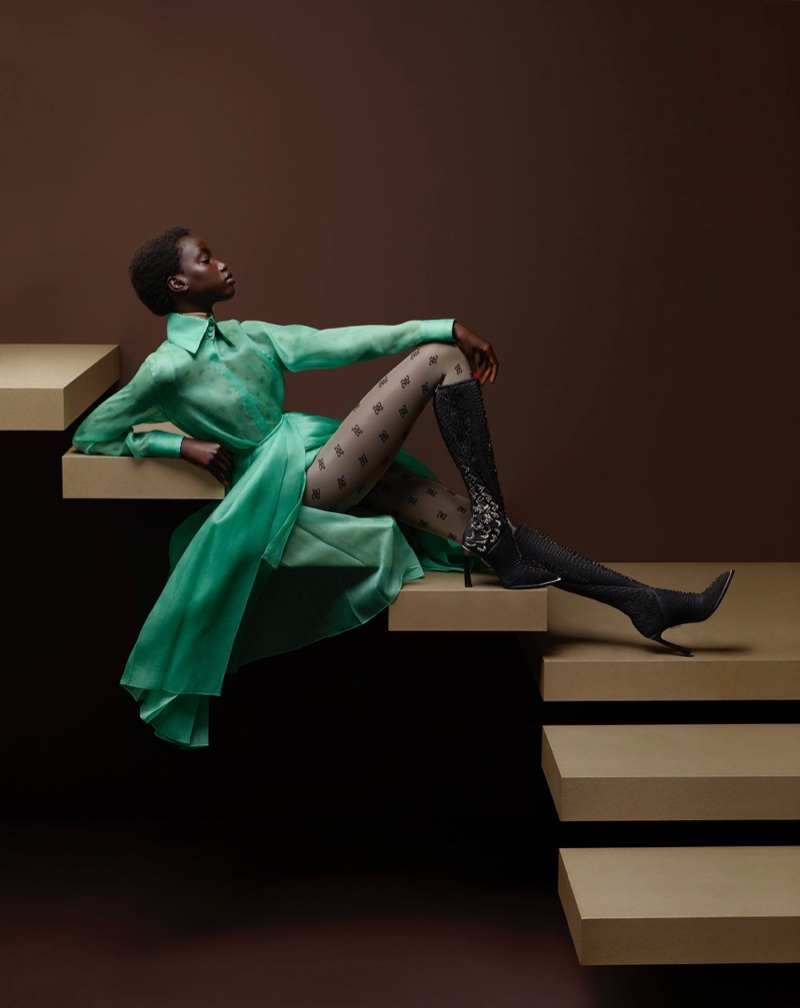 Anok Yai fronts Fendi fall-winter 2019 campaign