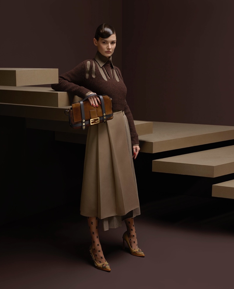 Ophelie Guillermand stars in Fendi fall-winter 2019 campaign