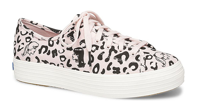 Keds x Betty & Veronica Triple Kick Leopard Sneaker in Pink $69.95