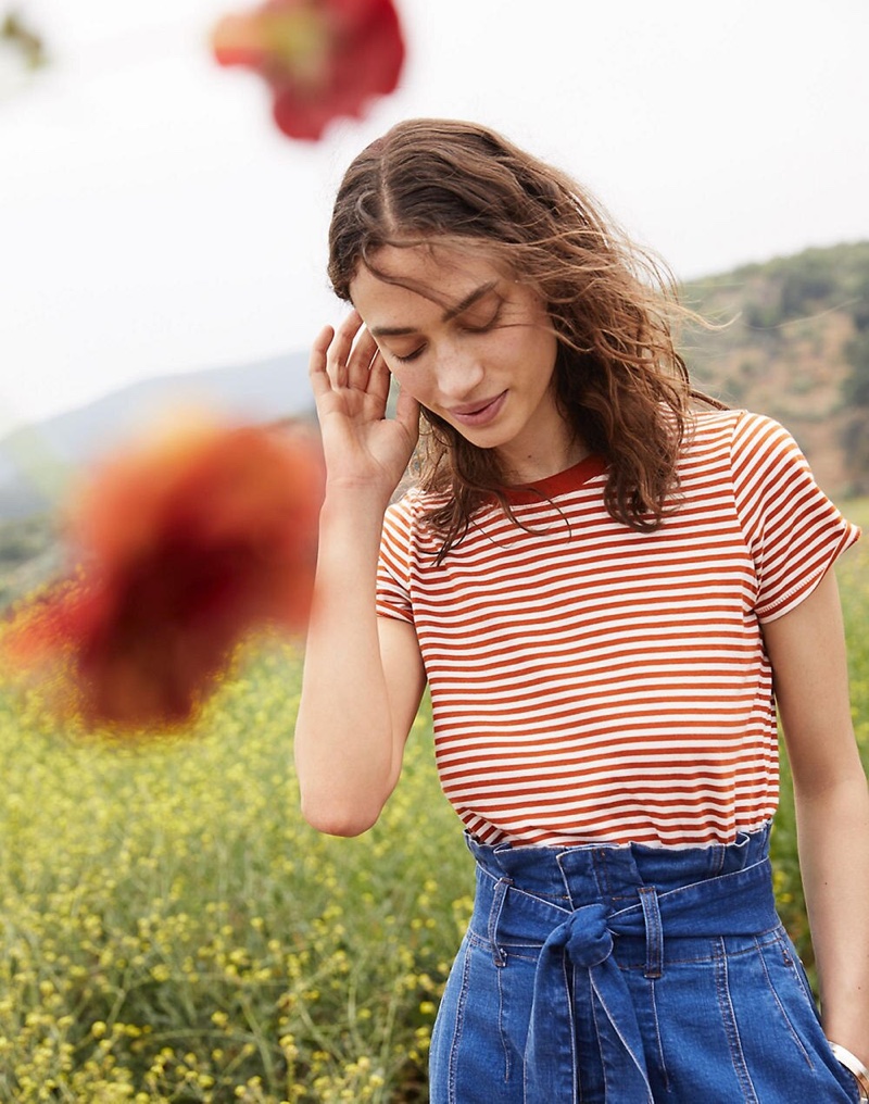 Madewell Northside Vintage Tee in Ithaca Stripe $20