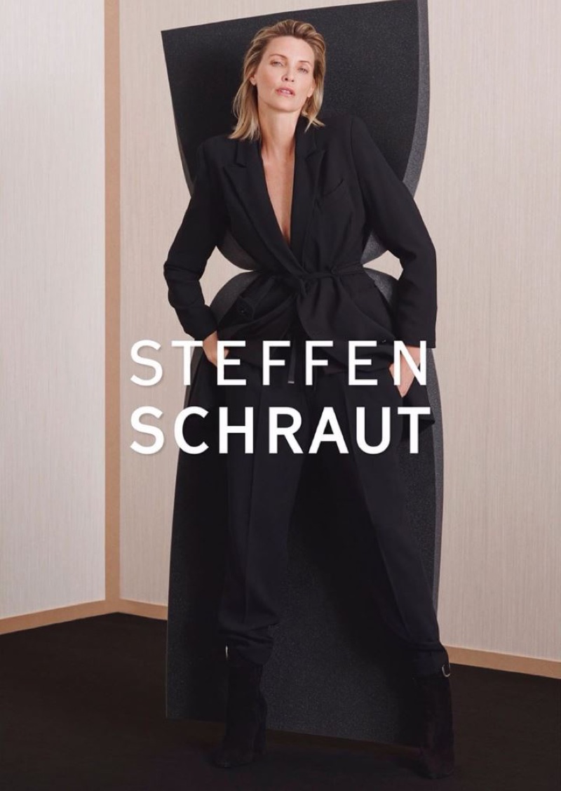 Nadja Auermann fronts Steffen Schraut fall-winter 2019 campaign