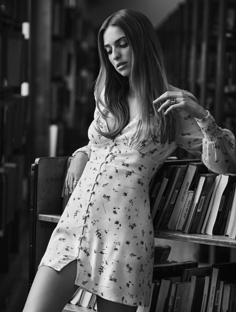 Talita Von Furstenberg poses in TVF for DVF floral print dress