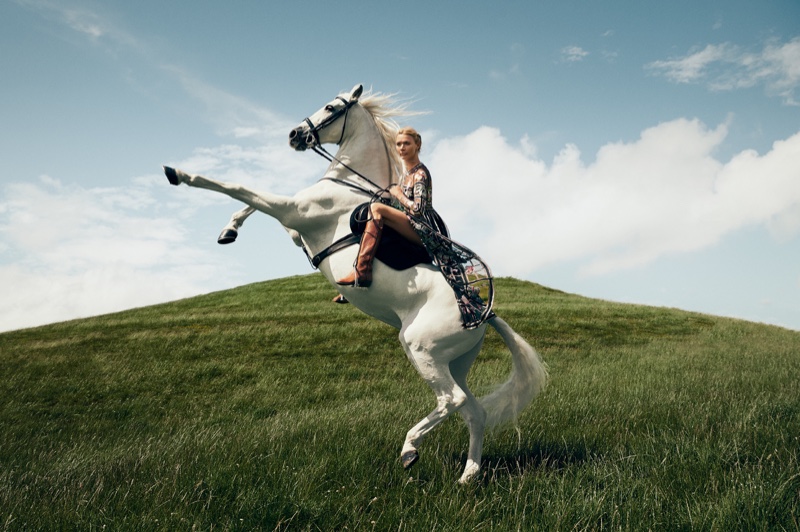 Jodie Kidd stars in Temperley London fall-winter 2019 campaign