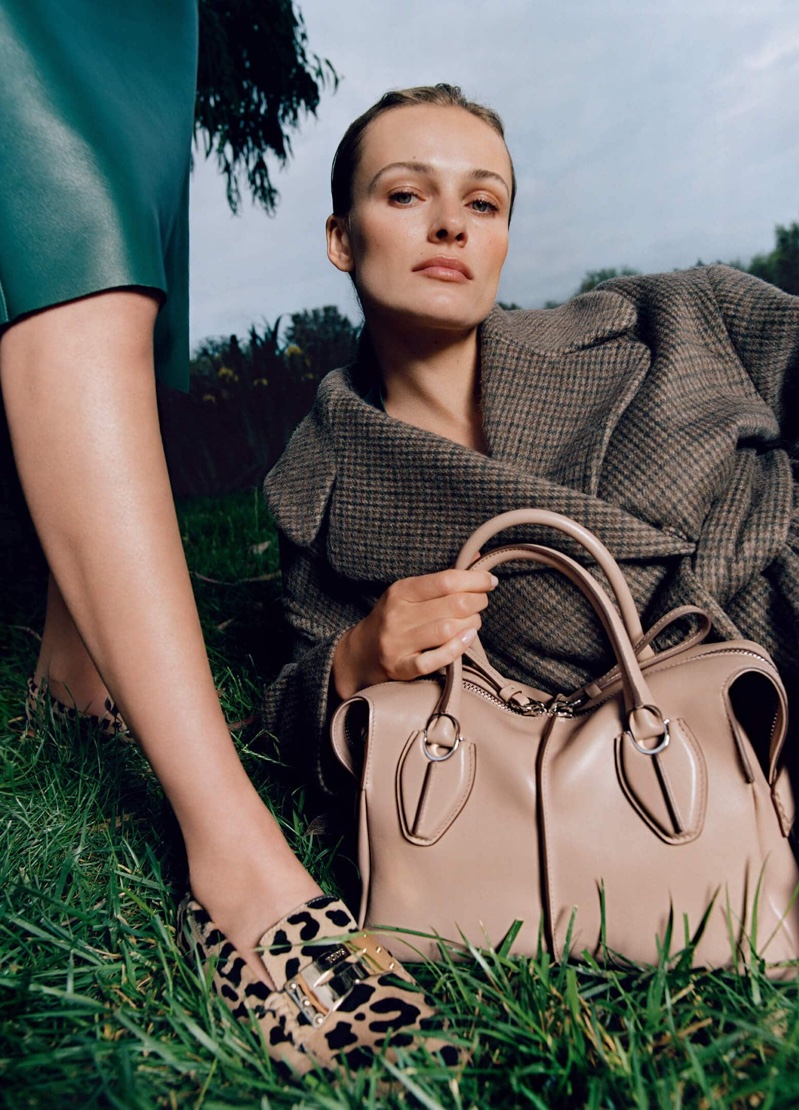 Model Edita Vilkeviciute takes focus in Tod's fall-winter 2019 campaign