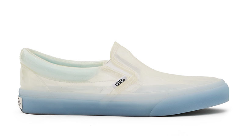 Vans x OC Transparent Classic Slip-On Sneaker in True White $70