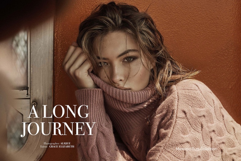 Grace Elizabeth stars in Massimo Dutti A Long Journey fall-winter 2019 editorial